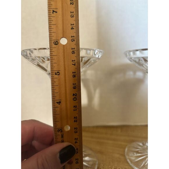 2 Nachtmann Bleikristal Candliere 6" Candle Stick Holders King Edward Pattern - Picture 15 of 15